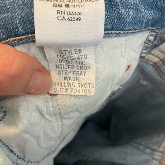 MOTHER The insider crop step fray size 27 - Picture 7 of 12